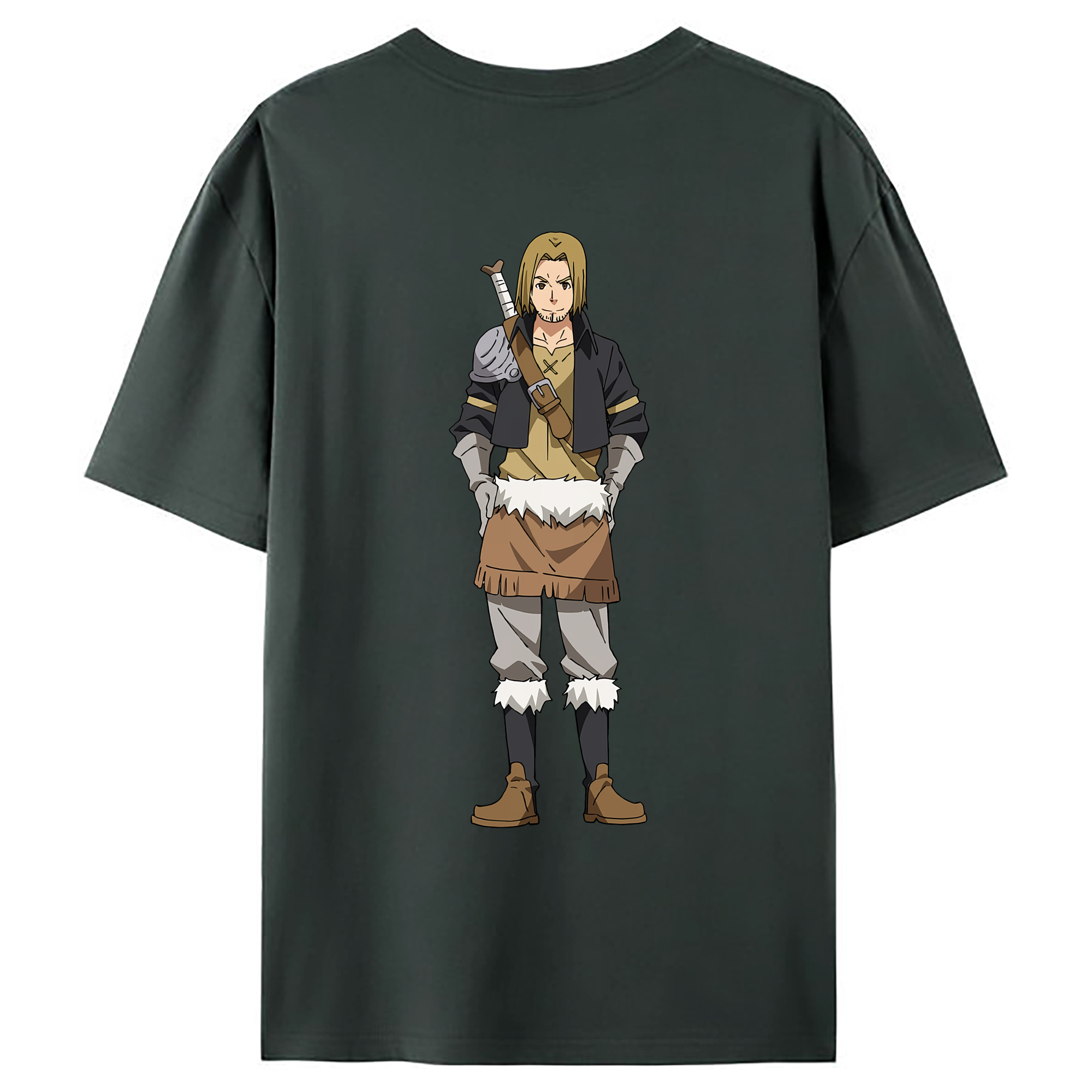 （画像用） 転スラ Regarding Reincarnated to Slime 綿100％ メンズ半袖Tシャツ（バックプリント） 通気性